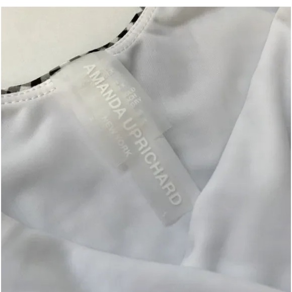 Amanda Uprichard High Thigh Low Back Ruffle One Piece Swimsuit Size Small - Picture 8 of 11